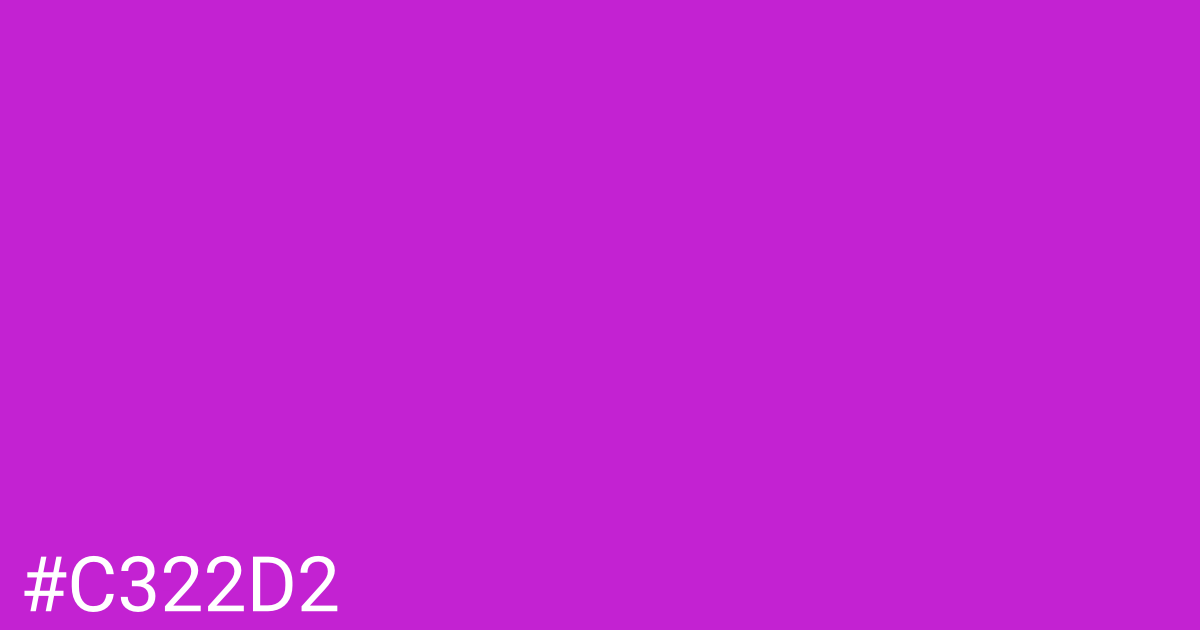 Hex color #c322d2 graphic