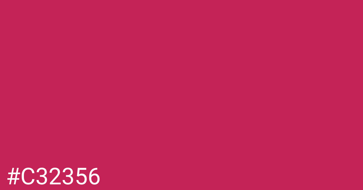 Hex color #c32356 graphic