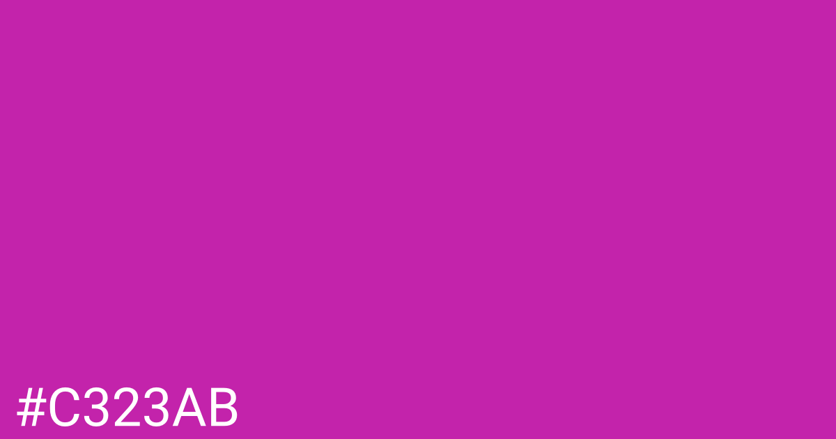 Hex color #c323ab graphic