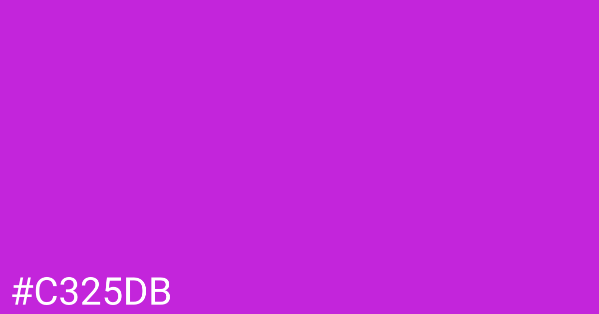 Hex color #c325db graphic