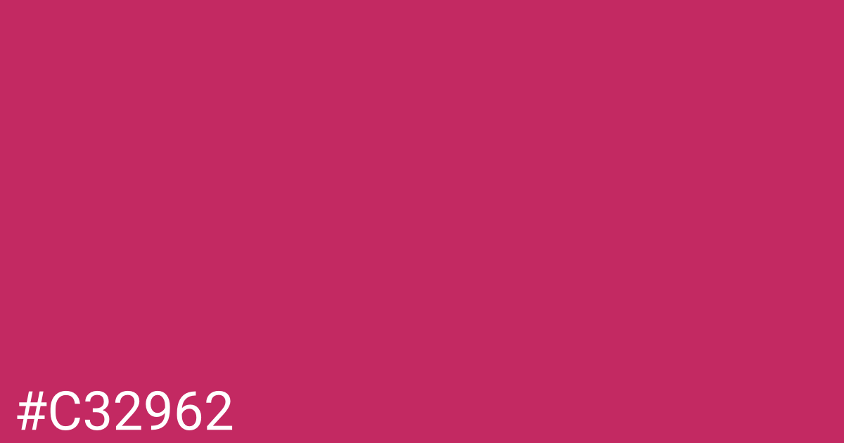 Hex color #c32962 graphic