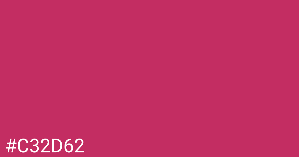 Hex color #c32d62 graphic