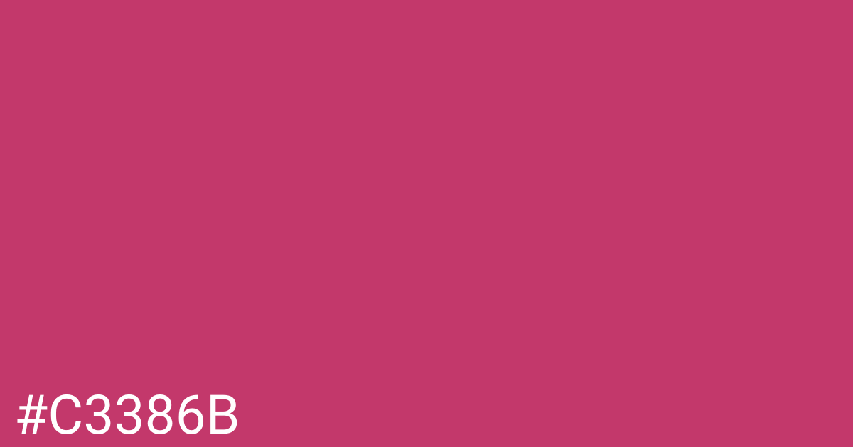 Hex color #c3386b graphic