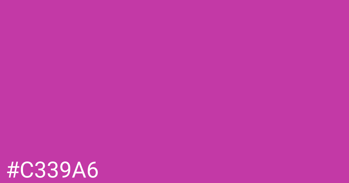 Hex color #c339a6 graphic