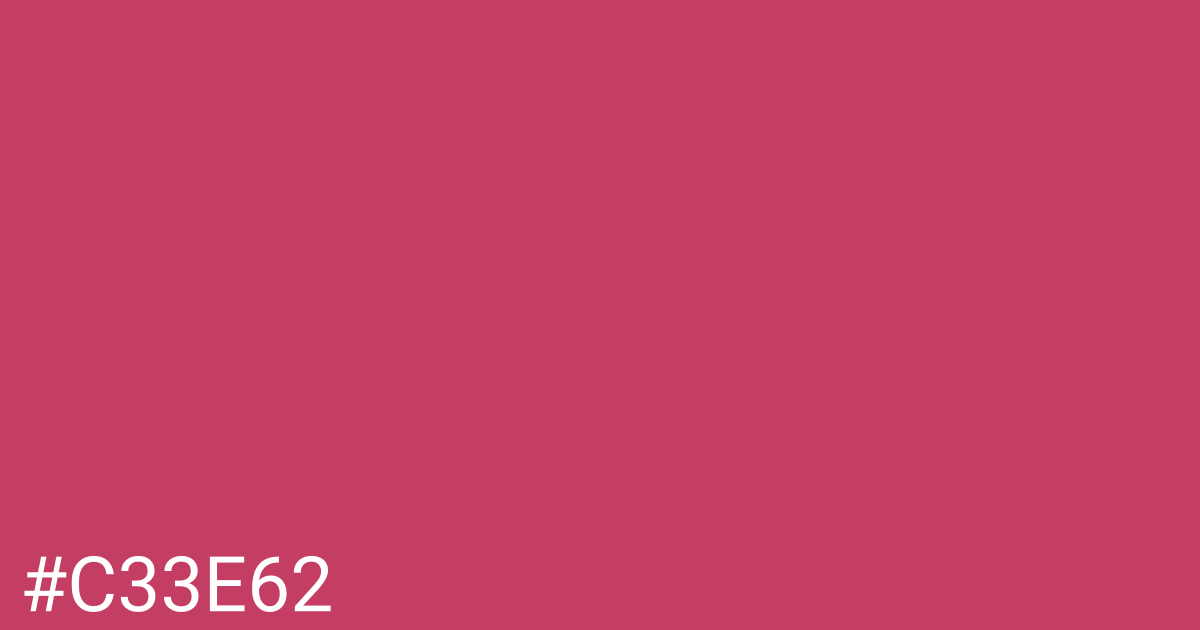 Hex color #c33e62 graphic