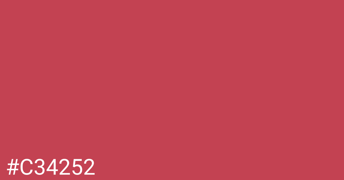 Hex color #c34252 graphic