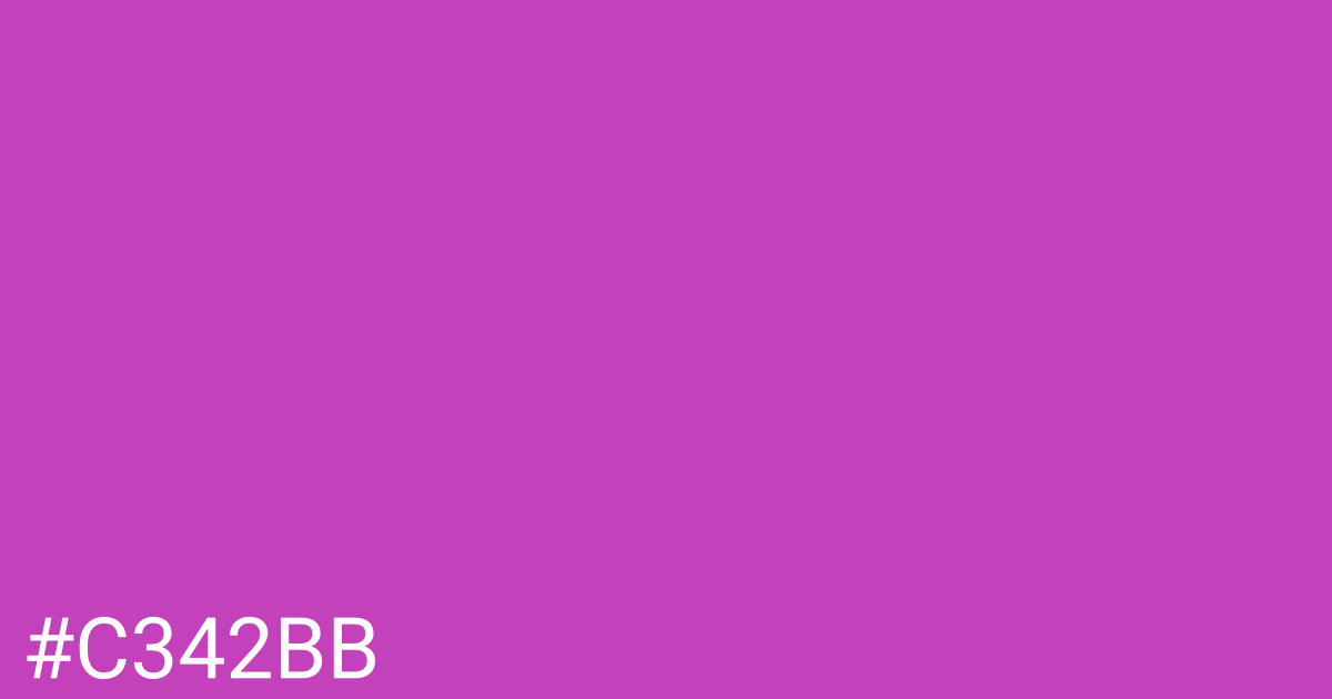 Hex color #c342bb graphic