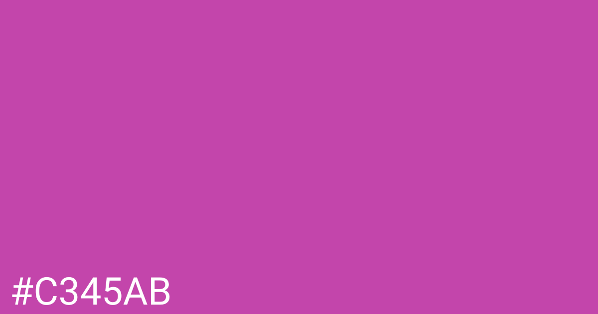Hex color #c345ab graphic