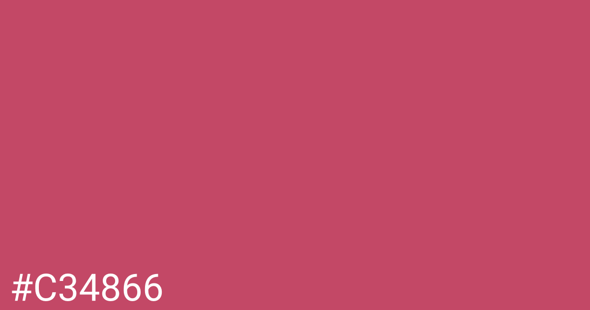 Hex color #c34866 graphic