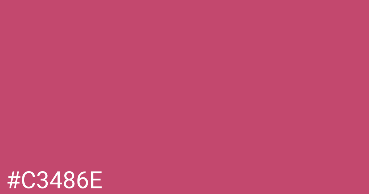 Hex color #c3486e graphic