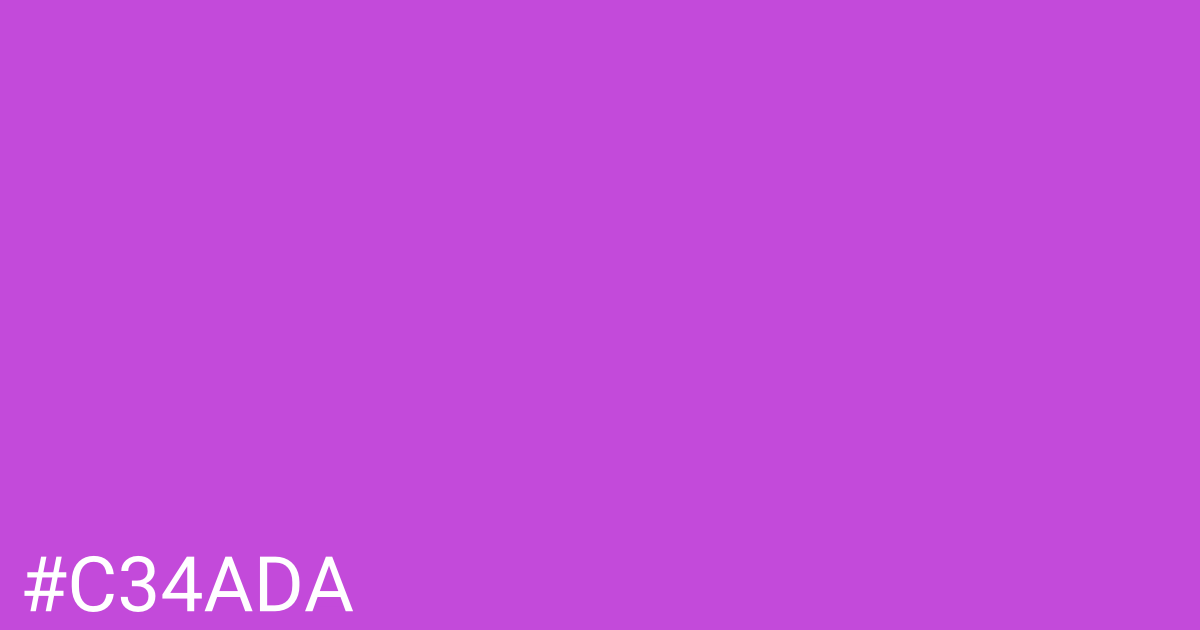 Hex color #c34ada graphic