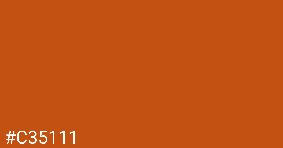 Hex color #c35111 graphic