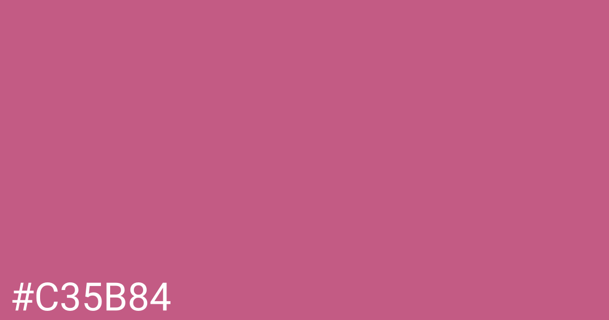 Hex color #c35b84 graphic