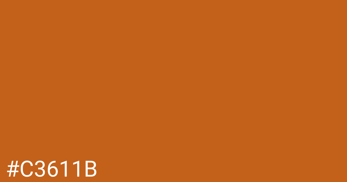 Hex color #c3611b graphic