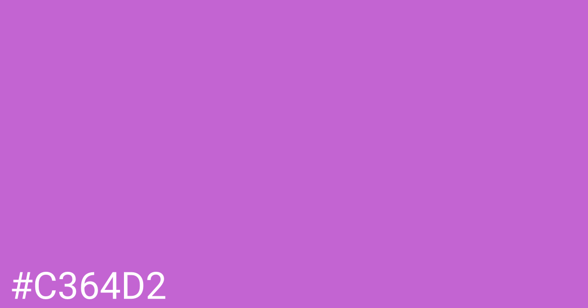 Hex color #c364d2 graphic