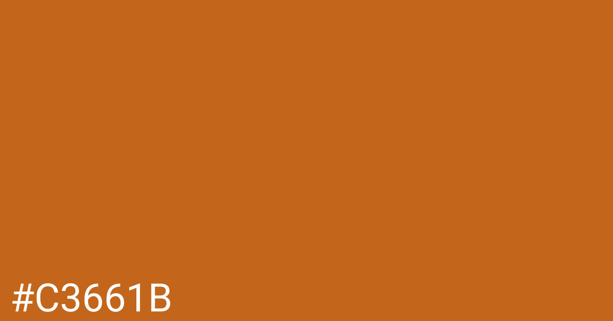 Hex color #c3661b graphic