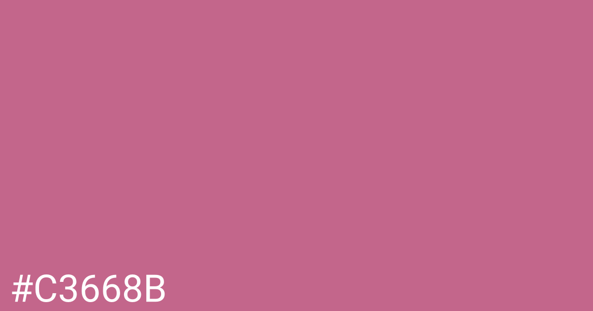 Hex color #c3668b graphic