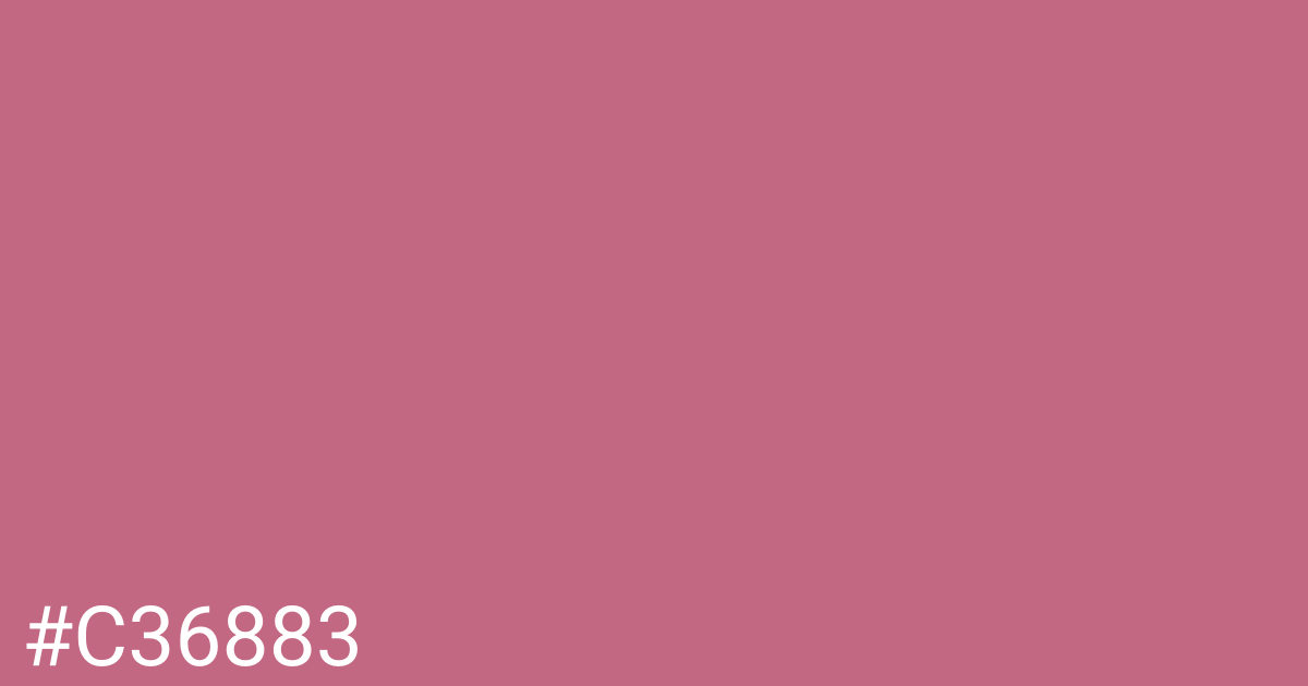 Hex color #c36883 graphic