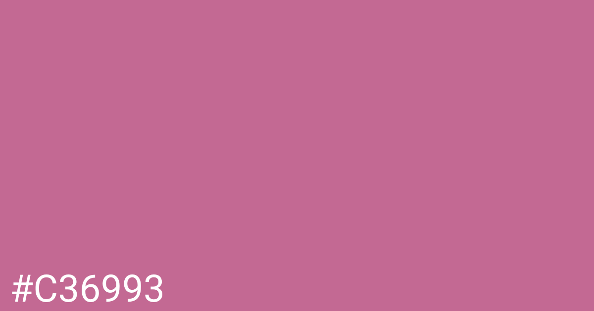 Hex color #c36993 graphic