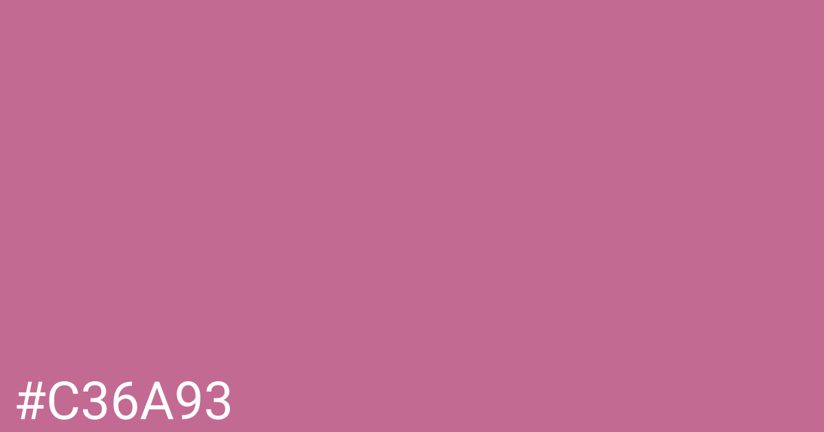 Hex color #c36a93 graphic