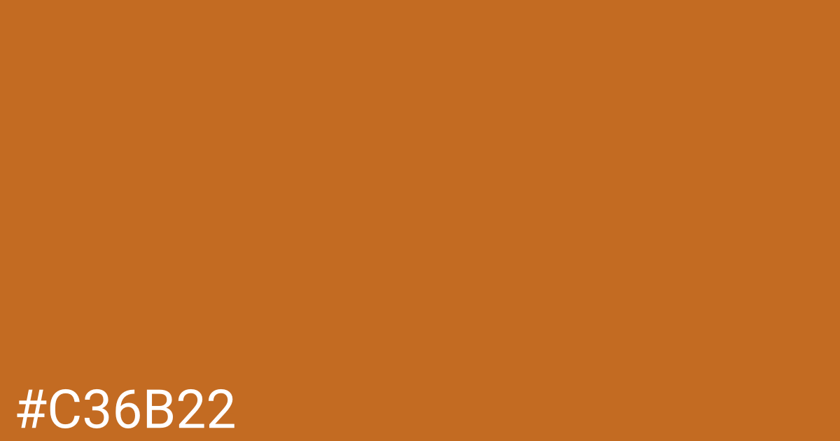 Hex color #c36b22 graphic