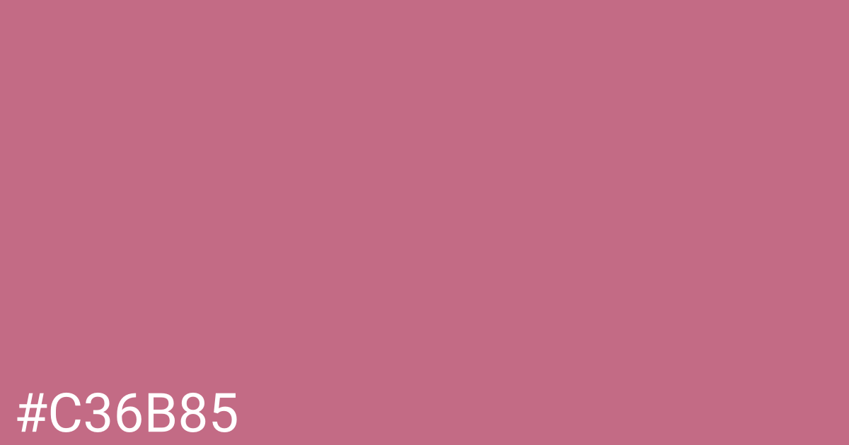 Hex color #c36b85 graphic