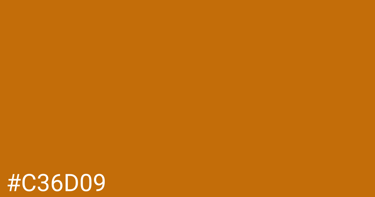 Hex color #c36d09 graphic