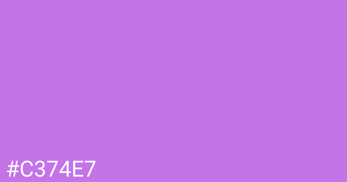 Hex color #c374e7 graphic