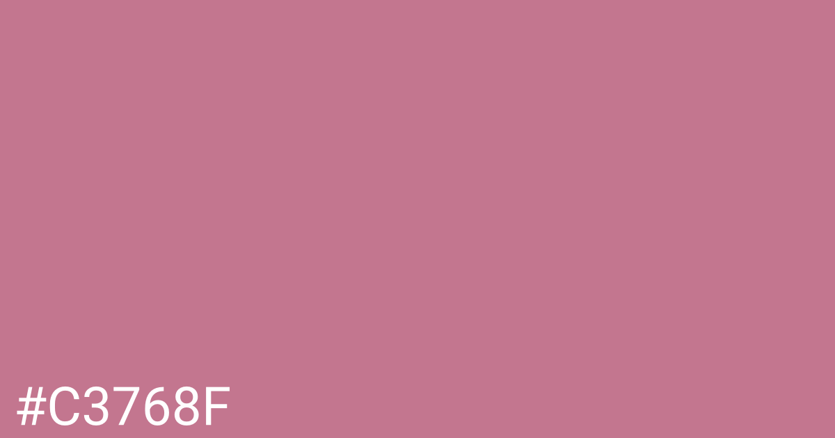 Hex color #c3768f graphic