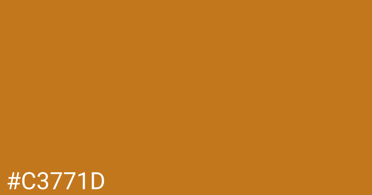 Hex color #c3771d graphic