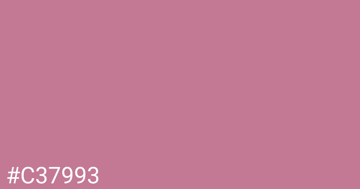 Hex color #c37993 graphic