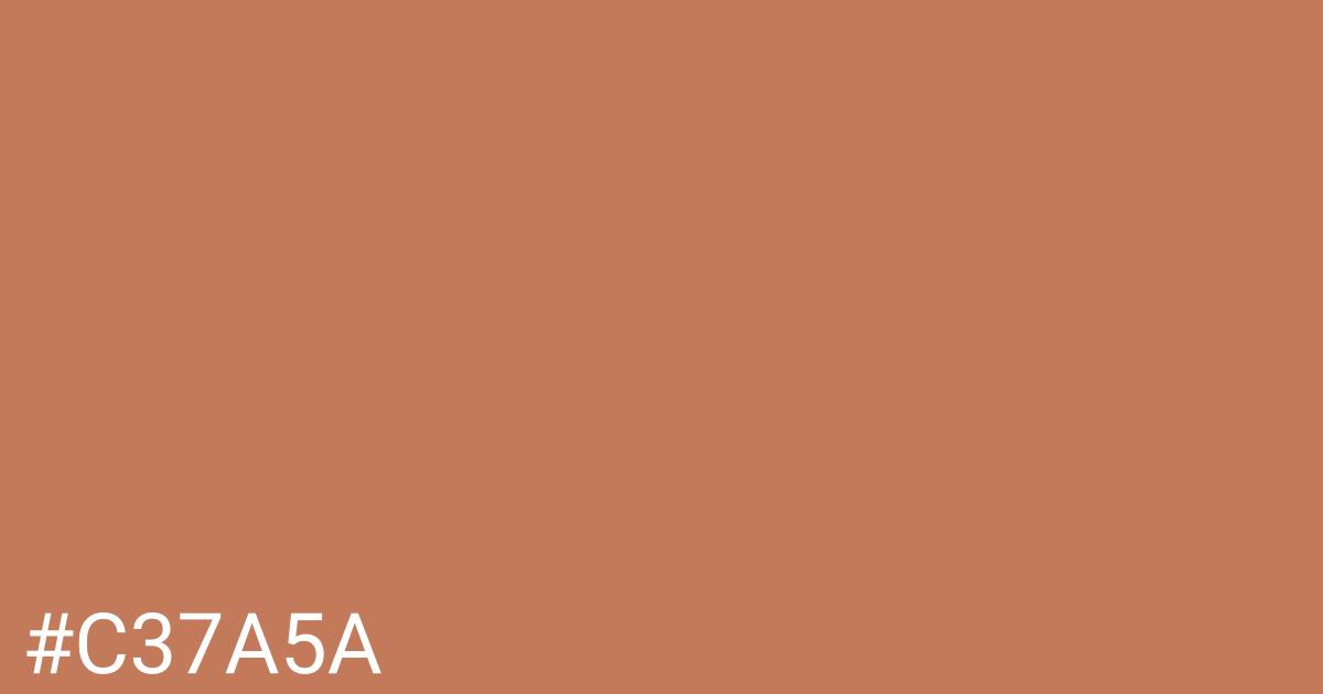Hex color #c37a5a graphic
