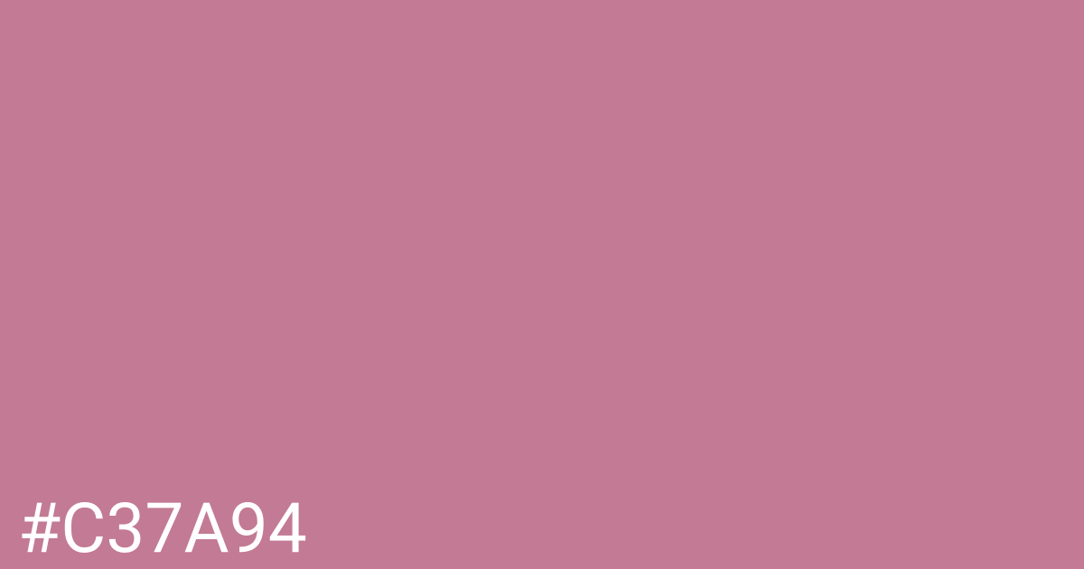 Hex color #c37a94 graphic