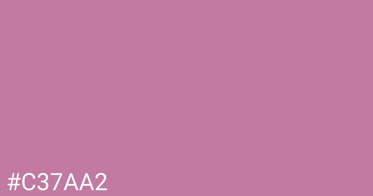 Hex color #c37aa2 graphic