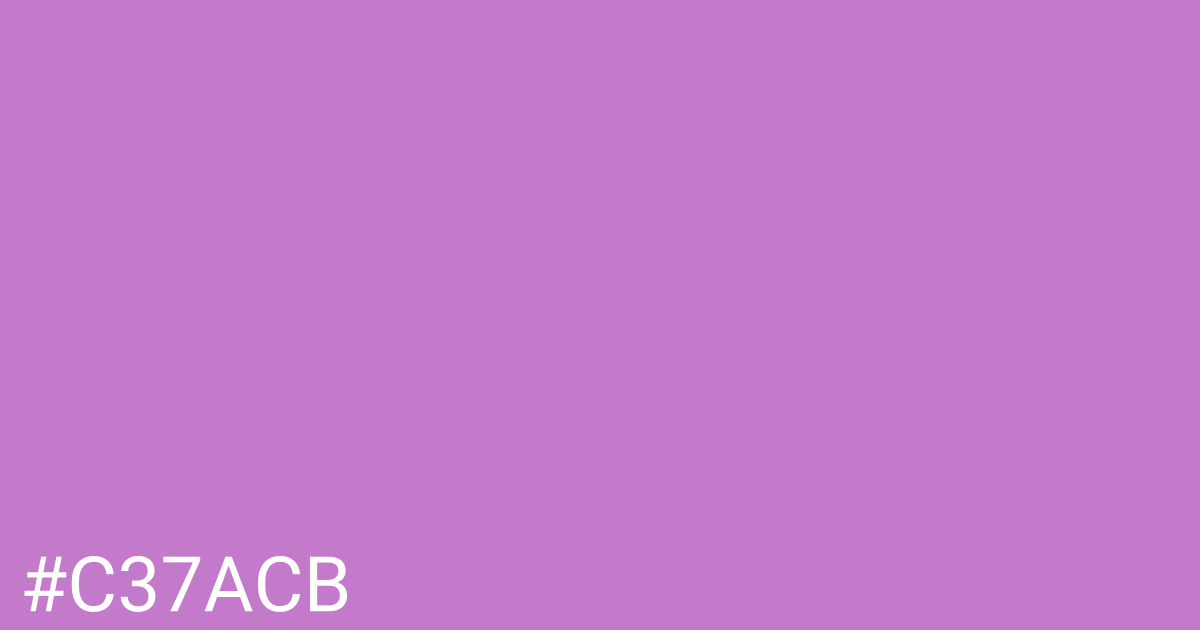 Hex color #c37acb graphic