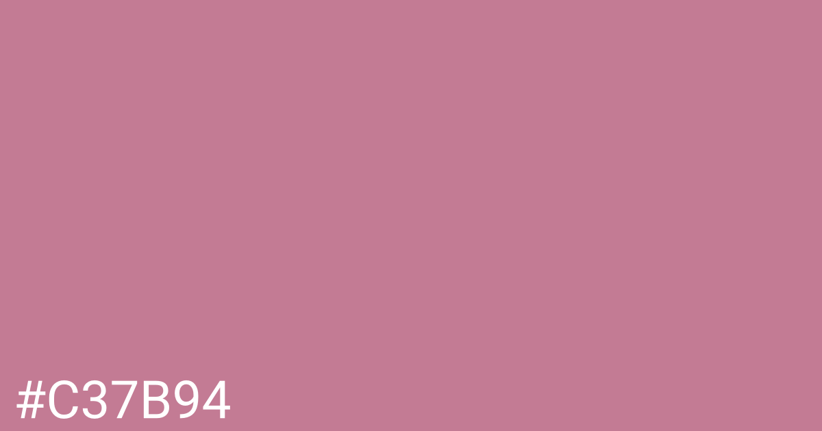 Hex color #c37b94 graphic