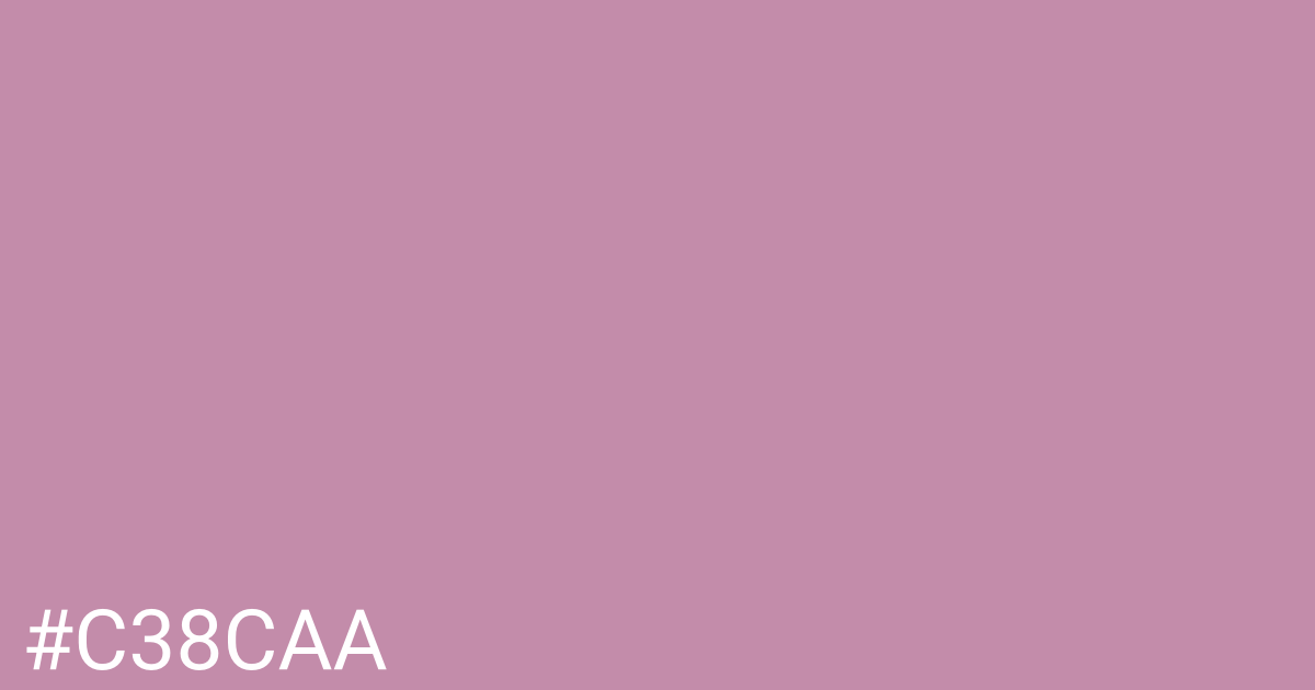 Hex color #c38caa graphic