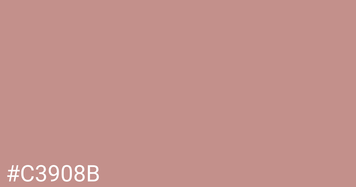 Hex color #c3908b graphic