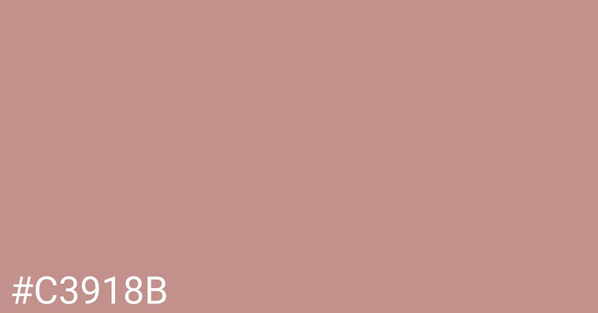 Hex color #c3918b graphic