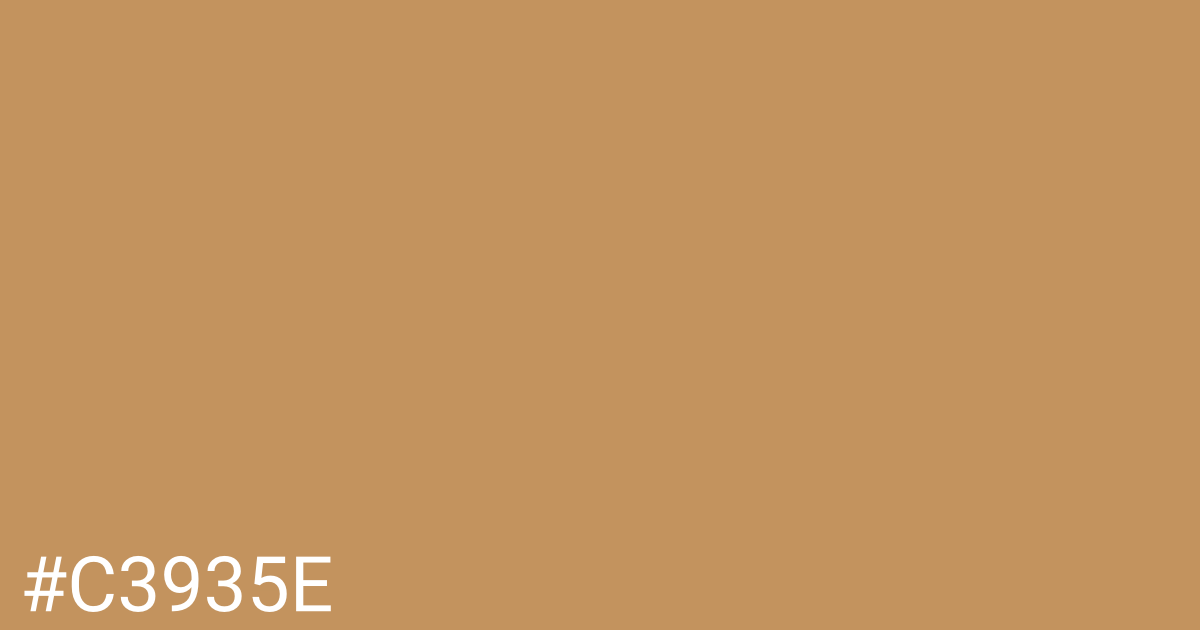 Hex color #c3935e graphic