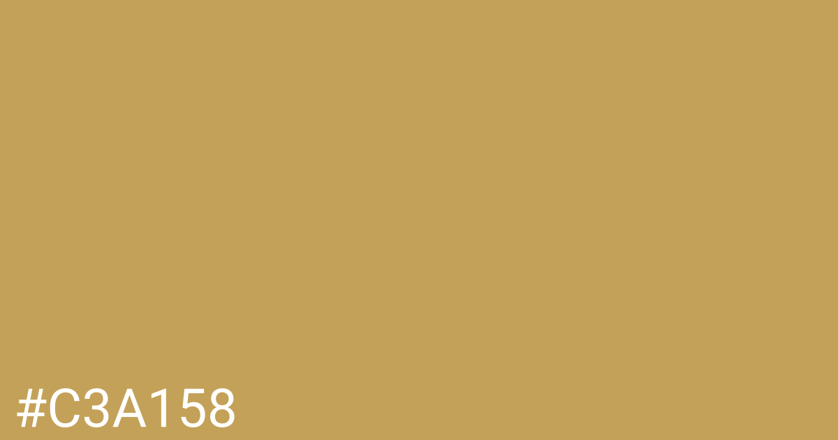 Hex color #c3a158 graphic