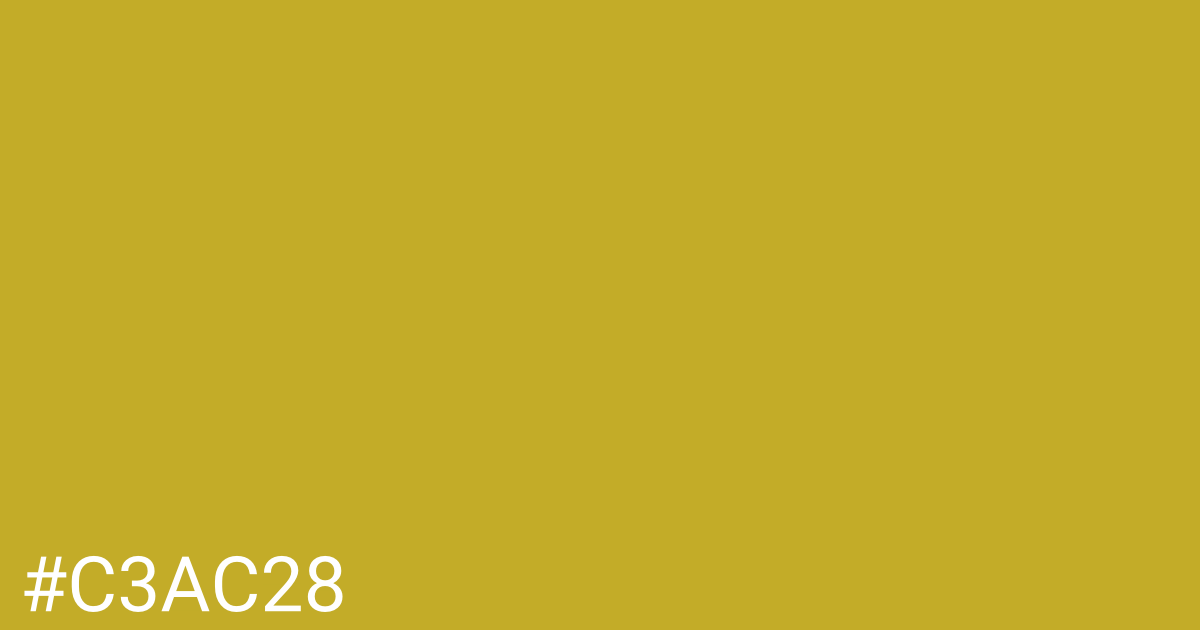 Hex color #c3ac28 graphic