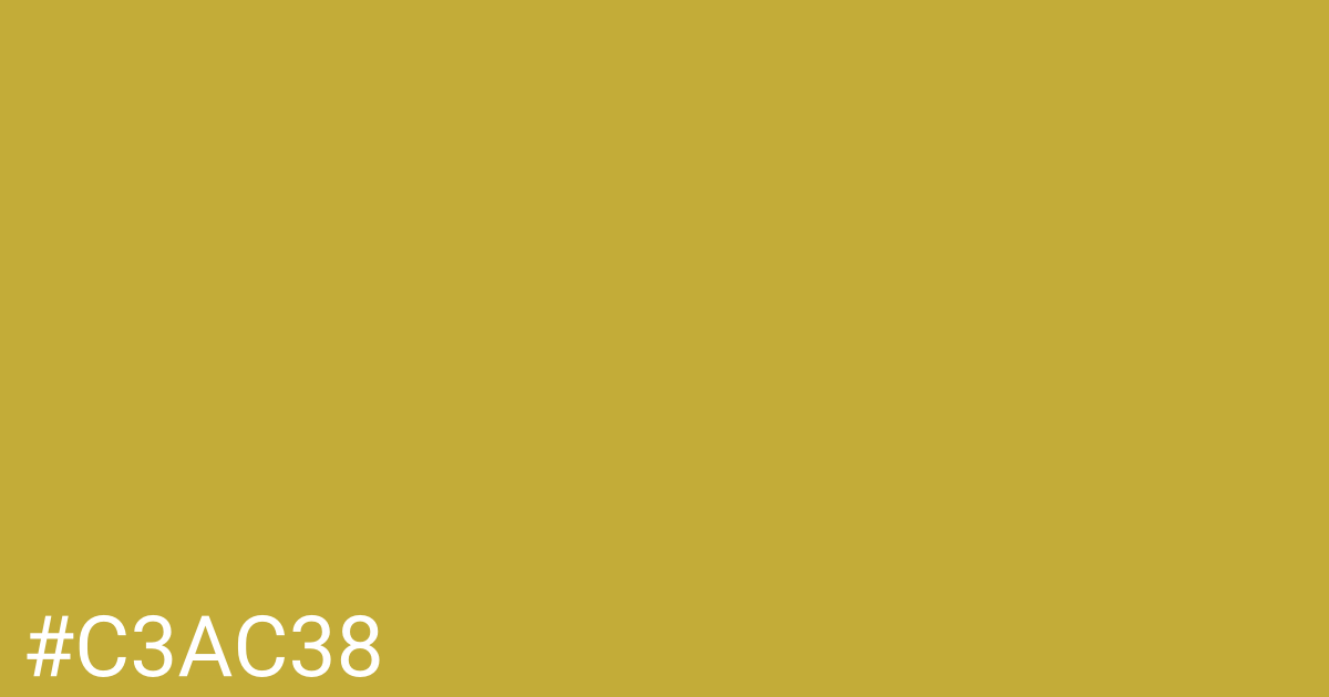 Hex color #c3ac38 graphic