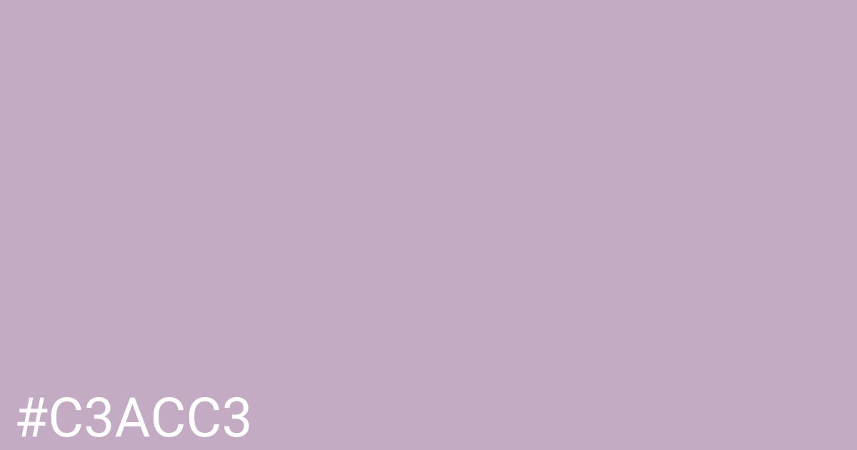 Hex color #c3acc3 graphic