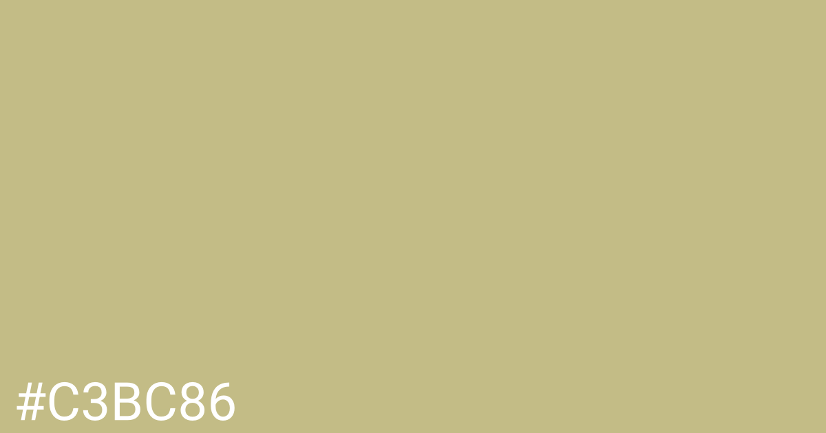 Hex color #c3bc86 graphic