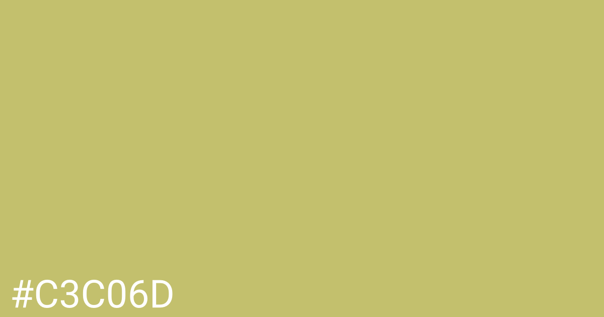 Hex color #c3c06d graphic