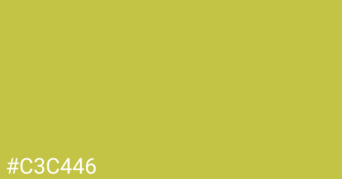Hex color #c3c446 graphic