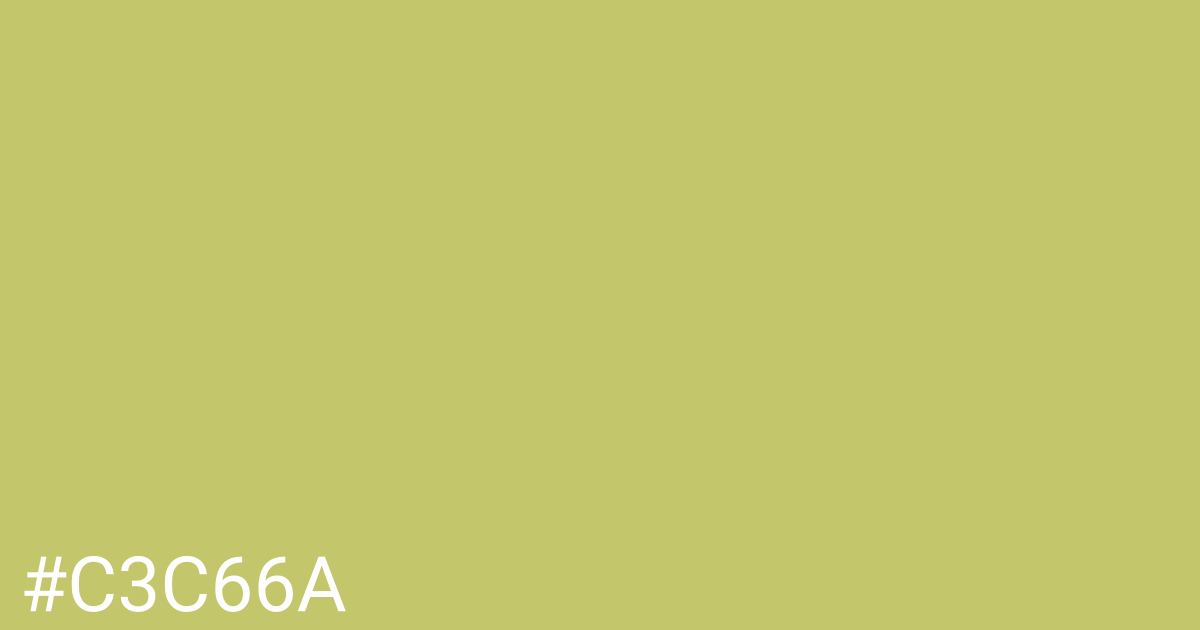 Hex color #c3c66a graphic