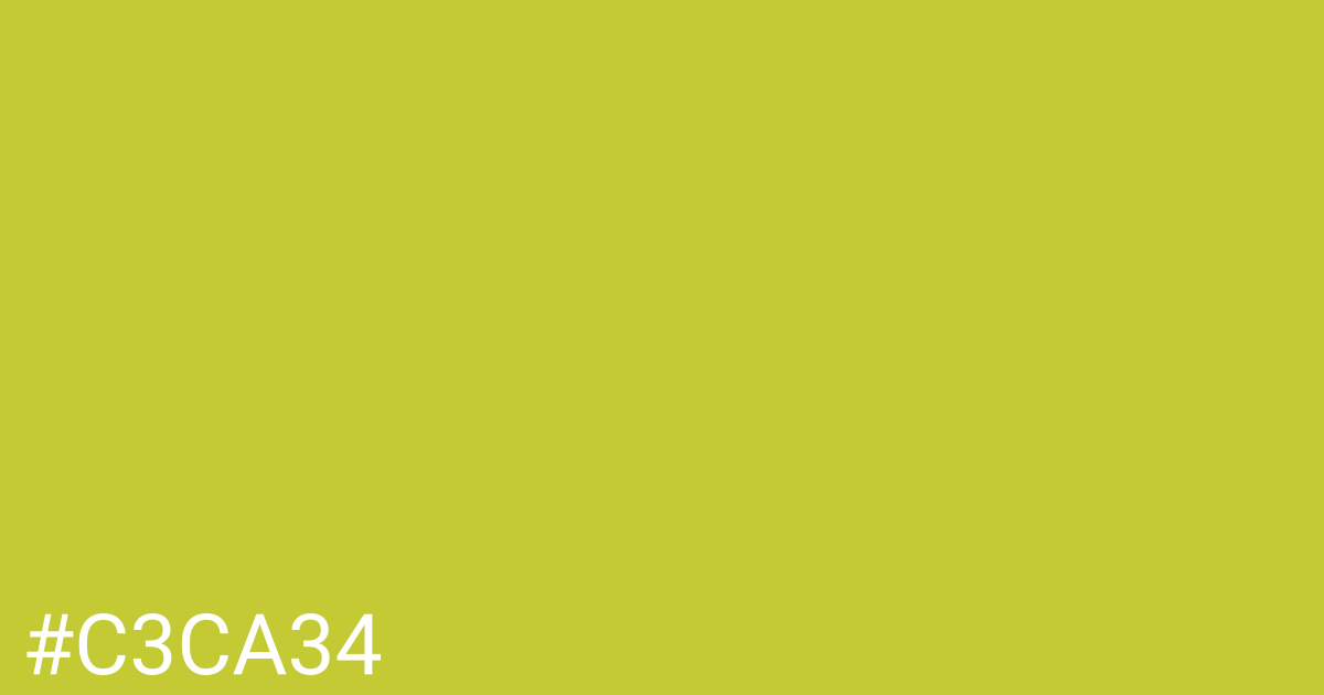 Hex color #c3ca34 graphic