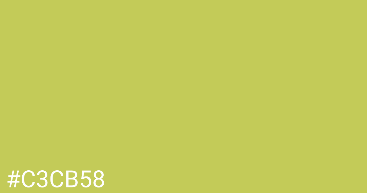 Hex color #c3cb58 graphic